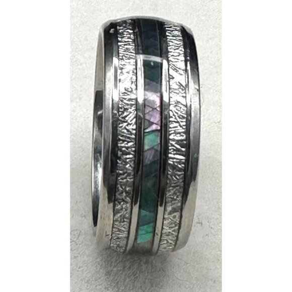 Color Changing Stainless Steel Unisex Ring Wedding Band - Picture 5 of 15